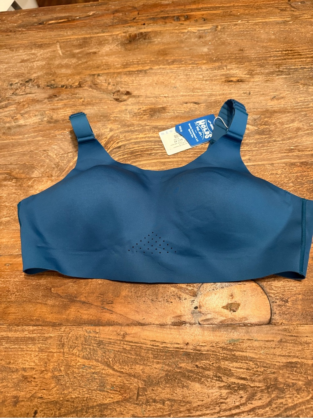 Brooks Scoopback 2.0 Teal Wireless Seamless Sports Bra